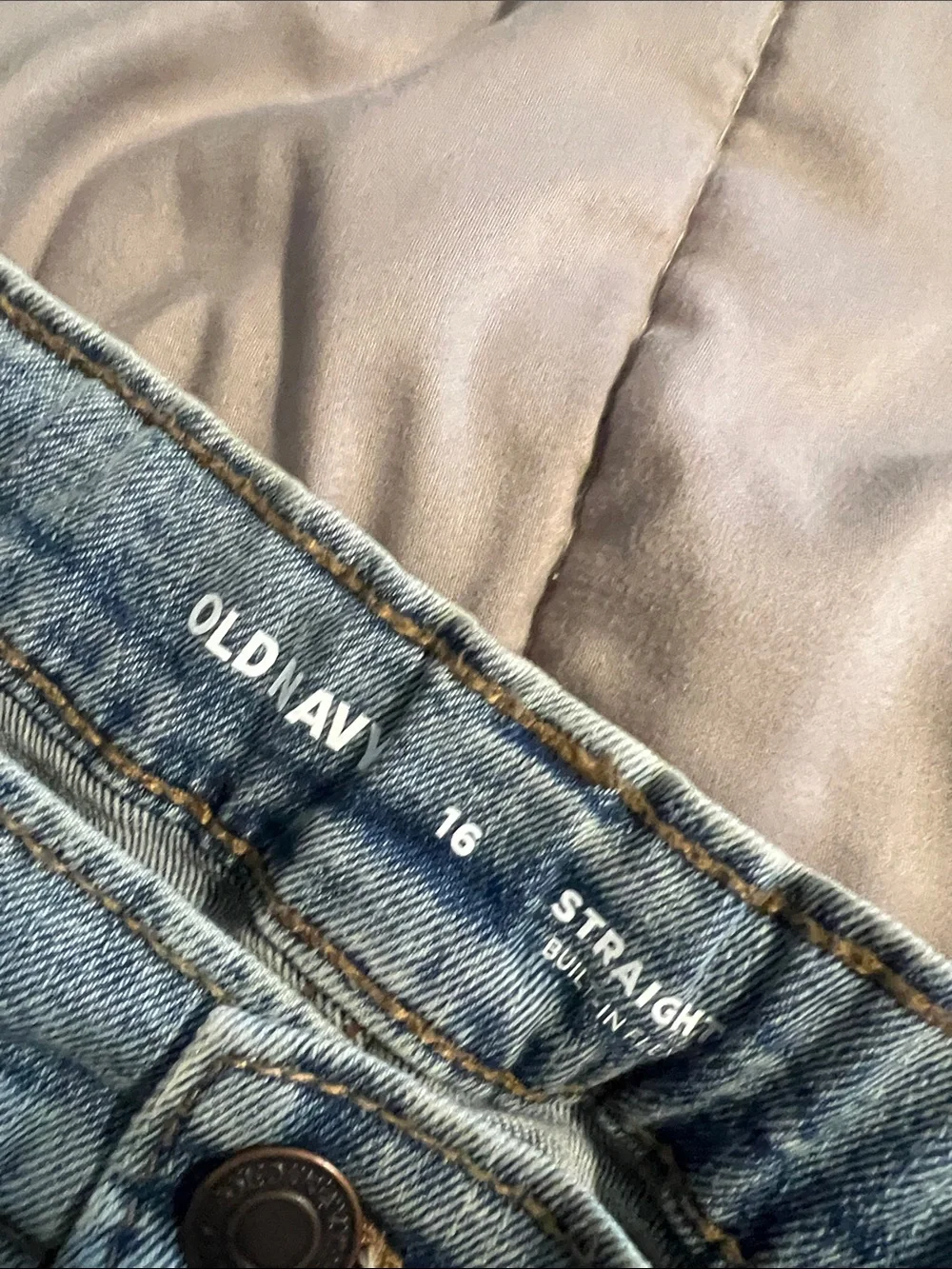 Old Navy Boy’s Straight Jeans in Washed Blue